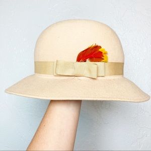 Doeskin Felt 100% Wool Hat Vintage